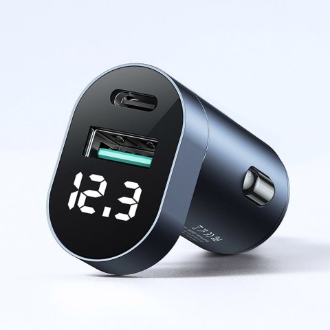 Joyroom Ładowarka samochodowa Joyroom C-A17 USB + USB-C 42.5W QC PD AFC SCP Dark Blue Joyroom Ładowarka samochodowa Joyroom C-A17 USB + USB-C 42.5W QC PD AFC SCP Dark Blue