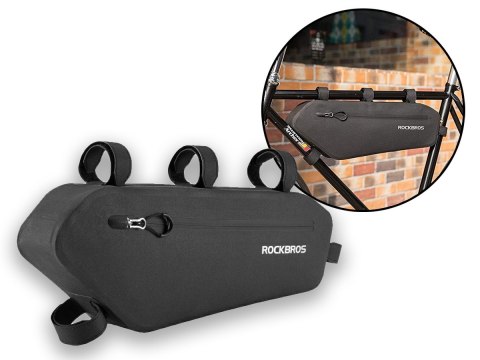 RockBros Etui torba sakwa na rower pod ramę RockBros AS-018 Czarne RockBros Etui torba sakwa na rower pod ramę RockBros AS-018 Czarne