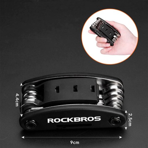 RockBros Uniwersalny zestaw narzędzi wielofunkcyjnych rowerowych RockBros GJ1601 klucze do roweru Multitool RockBros Uniwersalny zestaw narzędzi wielofunkcyjnych rowerowych RockBros GJ1601 klucze do roweru Multitool