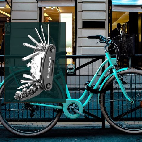 RockBros Uniwersalny zestaw narzędzi wielofunkcyjnych rowerowych RockBros GJ1601 klucze do roweru Multitool RockBros Uniwersalny zestaw narzędzi wielofunkcyjnych rowerowych RockBros GJ1601 klucze do roweru Multitool