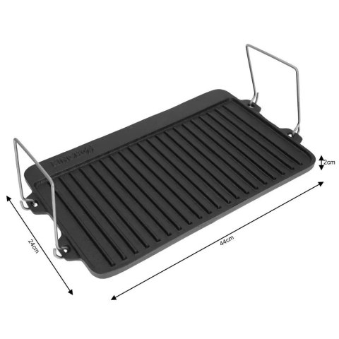 KINGHOFF DWUSTRONNA ŻELIWNA PŁYTA GRILLOWA KINGHOFF KH-1262 KINGHOFF DWUSTRONNA ŻELIWNA PŁYTA GRILLOWA KINGHOFF KH-1262