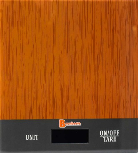 BRUNBESTE ELEKTRONICZNA SZKLANA WAGA KUCHENNA LCD do 5kg BRUNBESTE ELEKTRONICZNA SZKLANA WAGA KUCHENNA LCD do 5kg