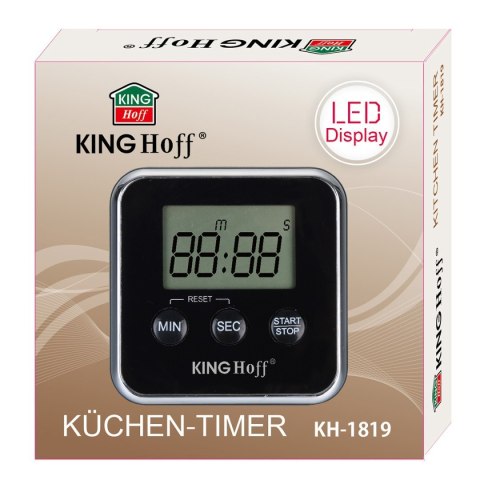 KINGHOFF ELEKTRONICZNY MINUTNIK KUCHENNY MAGNETYCZNY KINGHOFF KH-1819 KINGHOFF ELEKTRONICZNY MINUTNIK KUCHENNY MAGNETYCZNY KINGHOFF KH-1819
