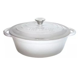KINGHOFF EMALIOWANA BRYTFANNA ŻELIWNA 30cm KINGHOFF KH-1522