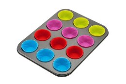 KINGHOFF FORMA DO MUFFINEK Z WKŁADAMI SILIKONOWYMI KINGHOFF KH-4188