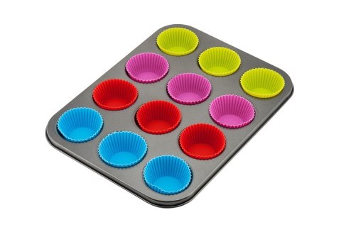 KINGHOFF FORMA DO MUFFINEK Z WKŁADAMI SILIKONOWYMI KINGHOFF KH-4188 KINGHOFF FORMA DO MUFFINEK Z WKŁADAMI SILIKONOWYMI KINGHOFF KH-4188