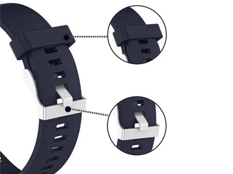 Alogy Gumowy pasek Alogy soft do Garmin Fenix 5/5 Plus/6/6 pro granatowy Alogy Gumowy pasek Alogy soft do Garmin Fenix 5/5 Plus/6/6 pro granatowy