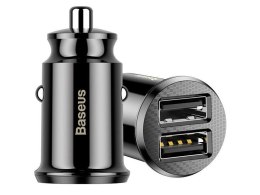 Baseus Baseus Grain ładowarka samochodowa 2x USB 5V 3.1A black