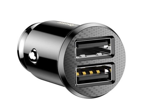 Baseus Baseus Grain ładowarka samochodowa 2x USB 5V 3.1A black Baseus Baseus Grain ładowarka samochodowa 2x USB 5V 3.1A black