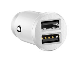 Baseus Baseus Grain ładowarka samochodowa 2x USB 5V 3.1A white