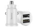 Baseus Baseus Grain ładowarka samochodowa 2x USB 5V 3.1A white