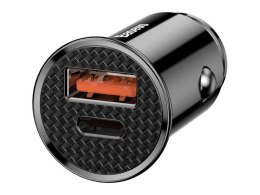 Baseus Baseus ładowarka samochodowa USB QC 4.0 USB-C PD 3.0 PPS 30W Black