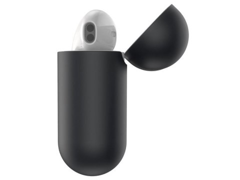 Baseus Baseus silikonowe etui na słuchawki Apple AirPods 1/2 case black Baseus Baseus silikonowe etui na słuchawki Apple AirPods 1/2 case black