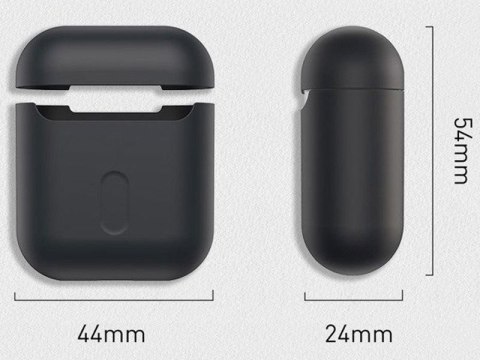 Baseus Baseus silikonowe etui na słuchawki Apple AirPods 1/2 case black Baseus Baseus silikonowe etui na słuchawki Apple AirPods 1/2 case black