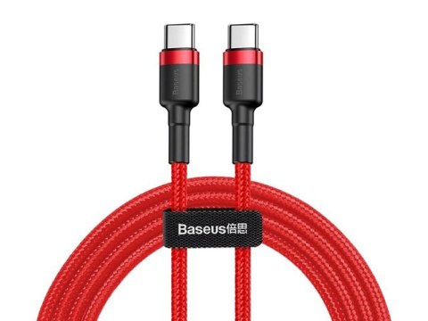 Baseus Kabel 2m Baseus Cafule 2x USB-C QC 3A PD red Baseus Kabel 2m Baseus Cafule 2x USB-C QC 3A PD red