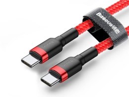 Baseus Kabel 2m Baseus Cafule 2x USB-C QC 3A PD red