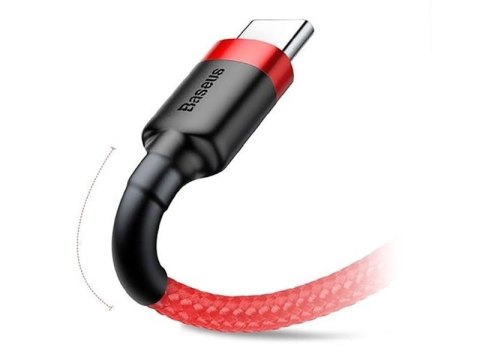 Baseus Kabel 2m Baseus Cafule 2x USB-C QC 3A PD red Baseus Kabel 2m Baseus Cafule 2x USB-C QC 3A PD red