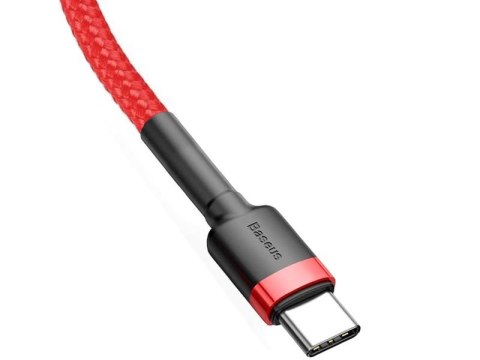 Baseus Kabel 2m Baseus Cafule 2x USB-C QC 3A PD red Baseus Kabel 2m Baseus Cafule 2x USB-C QC 3A PD red
