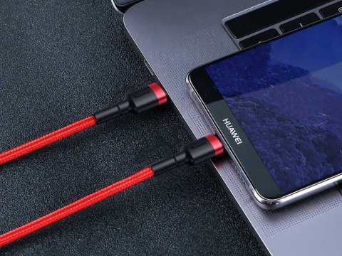 Baseus Kabel 2m Baseus Cafule 2x USB-C QC 3A PD red Baseus Kabel 2m Baseus Cafule 2x USB-C QC 3A PD red