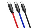 Baseus Kabel 30cm Baseus 3w1 iPhone micro USB USB-C 3.5A Three Primary