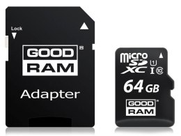 Goodram Karta pamięci GoodRam micro SDXC 64GB Class 10 UHS-I + adapter