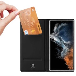 Dux Ducis Etui ochronne Dux Ducis Skin Pro do Samsung Galaxy S23 Ultra pokrowiec z klapką portfel na kartę podstawka Czarne