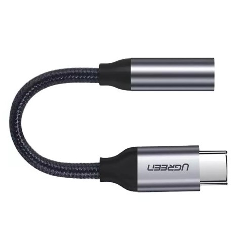 UGreen Ugreen przejściówka do słuchawek z 3,5 mm mini jack na USB Typ C 10 cm szary (30632) UGreen Ugreen przejściówka do słuchawek z 3,5 mm mini jack na USB Typ C 10 cm szary (30632)
