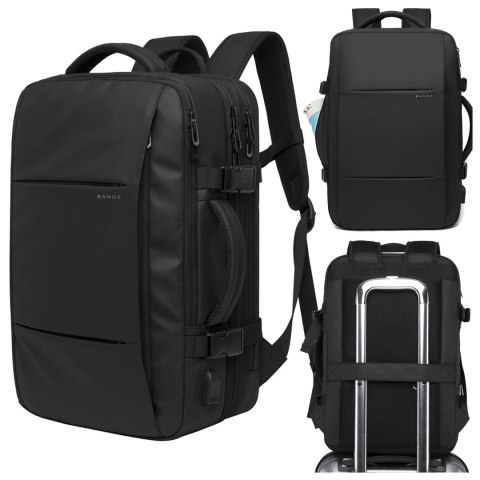 Bange Plecak podróżny Bange BackPack biznesowy plecak rozszerzalny Torba pojemna do laptopa 17.3" z portem USB Czarny Bange Plecak podróżny Bange BackPack biznesowy plecak rozszerzalny Torba pojemna do laptopa 17.3" z portem USB Czarny