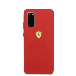 Ferrari Etui na telefon Ferrari Hardcase do Samsung Galaxy S20 czerwony/red Silicone