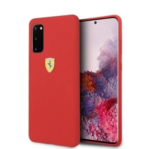 Ferrari Etui na telefon Ferrari Hardcase do Samsung Galaxy S20 czerwony/red Silicone Ferrari Etui na telefon Ferrari Hardcase do Samsung Galaxy S20 czerwony/red Silicone
