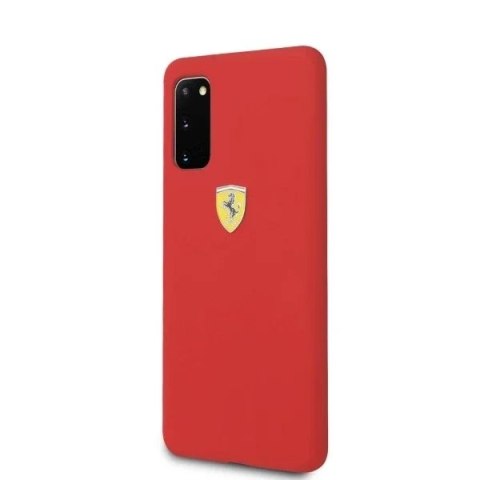 Ferrari Etui na telefon Ferrari Hardcase do Samsung Galaxy S20 czerwony/red Silicone Ferrari Etui na telefon Ferrari Hardcase do Samsung Galaxy S20 czerwony/red Silicone