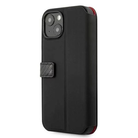 Ferrari Etui na telefon Ferrari iPhone 13 mini 5,4" czarny/black book On Track Carbon Stripe Ferrari Etui na telefon Ferrari iPhone 13 mini 5,4" czarny/black book On Track Carbon Stripe