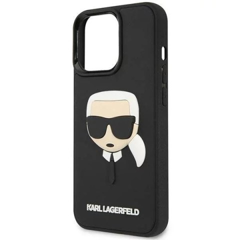 Karl Lagerfeld Etui Karl Lagerfeld KLHCP14LKH3DBK do iPhone 14 Pro 6,1" hardcase 3D Rubber Karl`s Head Karl Lagerfeld Etui Karl Lagerfeld KLHCP14LKH3DBK do iPhone 14 Pro 6,1" hardcase 3D Rubber Karl`s Head