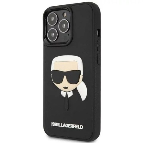 Karl Lagerfeld Etui Karl Lagerfeld KLHCP14LKH3DBK do iPhone 14 Pro 6,1" hardcase 3D Rubber Karl`s Head Karl Lagerfeld Etui Karl Lagerfeld KLHCP14LKH3DBK do iPhone 14 Pro 6,1" hardcase 3D Rubber Karl`s Head