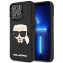 Karl Lagerfeld Etui Karl Lagerfeld KLHCP14LKH3DBK do iPhone 14 Pro 6,1" hardcase 3D Rubber Karl`s Head
