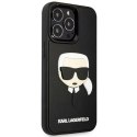 Karl Lagerfeld Etui Karl Lagerfeld KLHCP14LKH3DBK do iPhone 14 Pro 6,1" hardcase 3D Rubber Karl`s Head