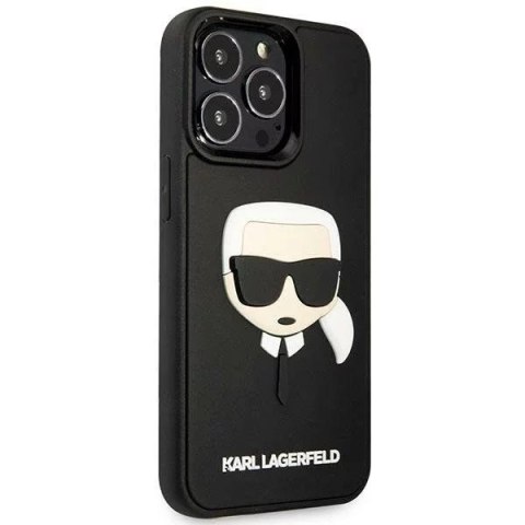 Karl Lagerfeld Etui Karl Lagerfeld KLHCP14LKH3DBK do iPhone 14 Pro 6,1" hardcase 3D Rubber Karl`s Head Karl Lagerfeld Etui Karl Lagerfeld KLHCP14LKH3DBK do iPhone 14 Pro 6,1" hardcase 3D Rubber Karl`s Head