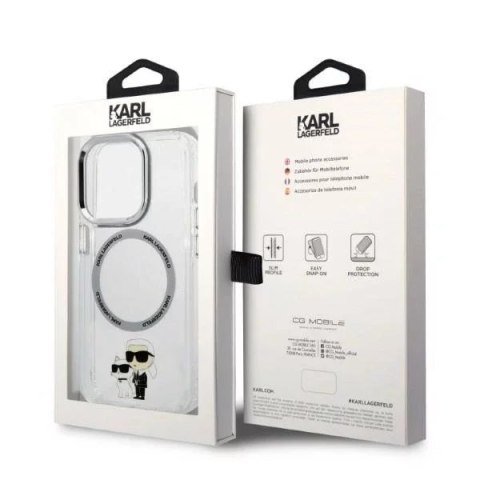 Karl Lagerfeld Etui Karl Lagerfeld KLHMP14XHNKCIT do iPhone 14 Pro Max 6,7" hardcase Iconic Karl&Choupette Magsafe Karl Lagerfeld Etui Karl Lagerfeld KLHMP14XHNKCIT do iPhone 14 Pro Max 6,7" hardcase Iconic Karl&Choupette Magsafe
