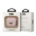 Karl Lagerfeld Etui ochronne na słuchawki Karl Lagerfeld KLA3RUNCHP do Apple AirPods 3 cover różowy/pink Silicone Choupette Head 3D
