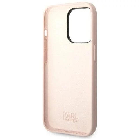Karl Lagerfeld Etui ochronne na telefon Karl Lagerfeld KLHCP14LSLKHLP do Apple iPhone 14 Pro 6,1" hardcase różowy/pink Silicone Karl`s Head Karl Lagerfeld Etui ochronne na telefon Karl Lagerfeld KLHCP14LSLKHLP do Apple iPhone 14 Pro 6,1" hardcase różowy/pink Silicone Karl`s Head