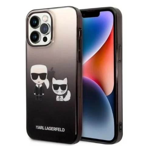 Karl Lagerfeld Etui ochronne na telefon Karl Lagerfeld KLHCP14LTGKCK do Apple iPhone 14 Pro 6,1" hardcase czarny/black Gradient Ikonik Karl & C Karl Lagerfeld Etui ochronne na telefon Karl Lagerfeld KLHCP14LTGKCK do Apple iPhone 14 Pro 6,1" hardcase czarny/black Gradient Ikonik Karl & C