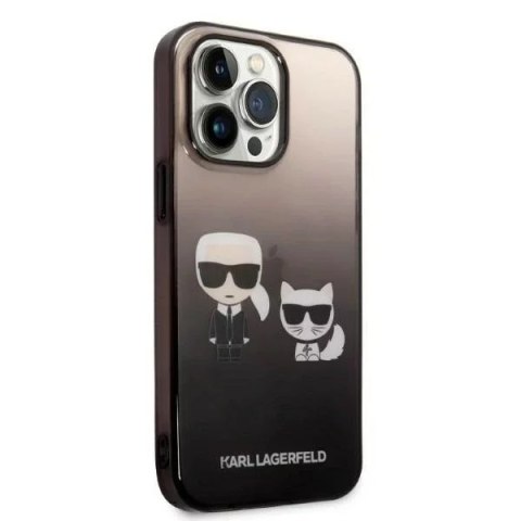 Karl Lagerfeld Etui ochronne na telefon Karl Lagerfeld KLHCP14LTGKCK do Apple iPhone 14 Pro 6,1" hardcase czarny/black Gradient Ikonik Karl & C Karl Lagerfeld Etui ochronne na telefon Karl Lagerfeld KLHCP14LTGKCK do Apple iPhone 14 Pro 6,1" hardcase czarny/black Gradient Ikonik Karl & C