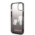 Karl Lagerfeld Etui ochronne na telefon Karl Lagerfeld KLHCP14LTGKCK do Apple iPhone 14 Pro 6,1" hardcase czarny/black Gradient Ikonik Karl & C