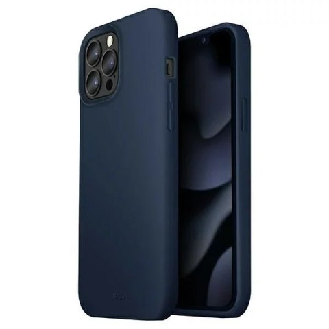 UNIQ Etui na telefon UNIQ Lino do Apple iPhone 13 Pro / 13 6,1" niebieski/marine blue UNIQ Etui na telefon UNIQ Lino do Apple iPhone 13 Pro / 13 6,1" niebieski/marine blue
