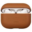 UNIQ Etui ochronne na słuchawki UNIQ Terra do AirPods Pro 2 gen. Genuine Leather brązowy/toffee brown