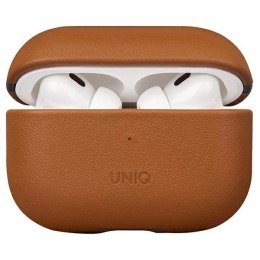UNIQ Etui ochronne na słuchawki UNIQ Terra do AirPods Pro 2 gen. Genuine Leather brązowy/toffee brown