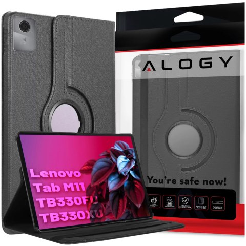 Alogy Etui 360 do Lenovo Tab K11E / M11 10.95" TB330FU / TB330XU / TB331FC obrotowe pokrowiec obudowa z klapką na tablet Case Alogy Cz Alogy Etui 360 do Lenovo Tab K11E / M11 10.95" TB330FU / TB330XU / TB331FC obrotowe pokrowiec obudowa z klapką na tablet Case Alogy Cz