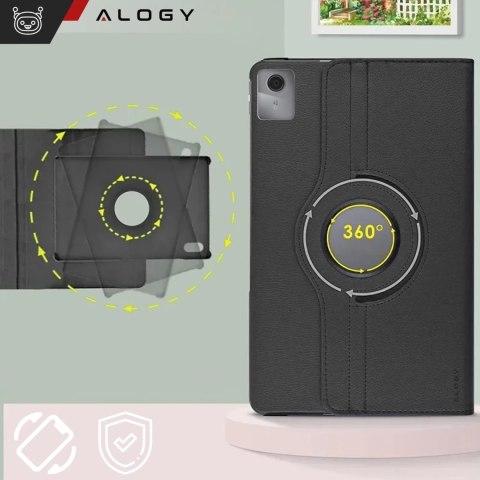 Alogy Etui 360 do Lenovo Tab K11E / M11 10.95" TB330FU / TB330XU / TB331FC obrotowe pokrowiec obudowa z klapką na tablet Case Alogy Cz Alogy Etui 360 do Lenovo Tab K11E / M11 10.95" TB330FU / TB330XU / TB331FC obrotowe pokrowiec obudowa z klapką na tablet Case Alogy Cz