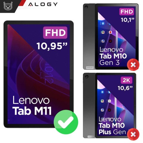 Alogy Etui 360 do Lenovo Tab K11E / M11 10.95" TB330FU / TB330XU / TB331FC obrotowe pokrowiec obudowa z klapką na tablet Case Alogy Cz Alogy Etui 360 do Lenovo Tab K11E / M11 10.95" TB330FU / TB330XU / TB331FC obrotowe pokrowiec obudowa z klapką na tablet Case Alogy Cz