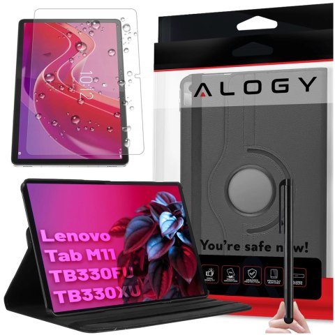 Alogy Etui 360 do Lenovo Tab K11E / M11 10.95" TB330FU / TB330XU / TB331FC obrotowe pokrowiec obudowa z klapką na tablet Case Alogy Cz Alogy Etui 360 do Lenovo Tab K11E / M11 10.95" TB330FU / TB330XU / TB331FC obrotowe pokrowiec obudowa z klapką na tablet Case Alogy Cz